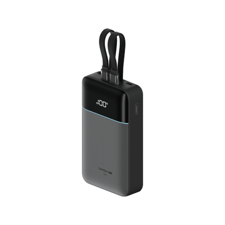 แบตสำรอง CUKTECH LPB200NL สีเทา 20000 MAH มาตรฐาน CCC ชาร์จเร็วพร้อมสาย USB-C 40W และ USB-A 22.5W_0