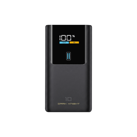 แบตเตอรี่สำรอง CUKTECH PB1055 10000MAH สีดำ พกพาง่ายมีสายคล้อง มาตรฐาน CCC จ่ายไฟรวมกันได้สูงถึง 55W_0
