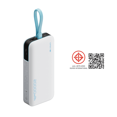 แบตสำรอง CUKTECH LPB200N สีขาว มาตรฐาน CCC ชาร์จเร็ว 20000 MAH USB-C 40W และ USB-A 33W_11