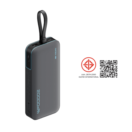 แบตสำรอง CUKTECH LPB200N สีเทา มาตรฐาน CCC ชาร์จเร็ว 20000 MAH USB-C 40W และ USB-A 33W_11