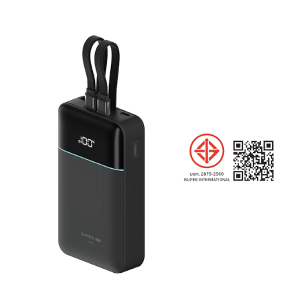 แบตสำรอง CUKTECH LPB200NL สีดำ 20000 MAH มาตรฐาน CCC ชาร์จเร็วพร้อมสาย USB-C 40W และ USB-A 22.5W_11