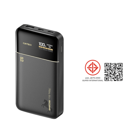 แบตสำรอง CUKTECH PB150S สีดำ ความจุ 15000MAH 100W MAX มาตรฐาน CCC รองรับจ่ายไฟ PD,PPS,QC,MI_11