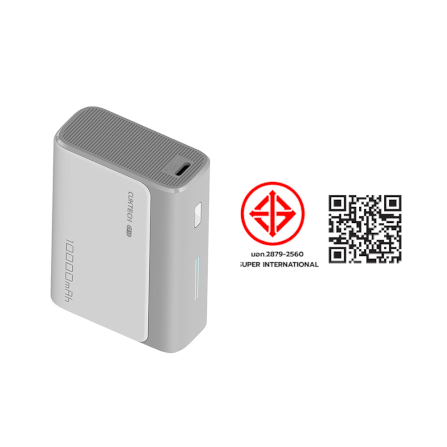 แบตเตอรี่สำรอง CUKTECH AURA PB100S 10000 MAH สีเทา จ่ายไฟสูงสุด 33W มาตรฐาน CCC_11
