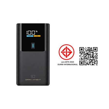 แบตเตอรี่สำรอง CUKTECH PB1055 10000MAH สีดำ พกพาง่ายมีสายคล้อง มาตรฐาน CCC จ่ายไฟรวมกันได้สูงถึง 55W_11
