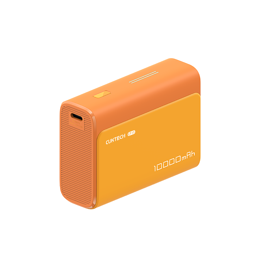 แบตเตอรี่สำรอง CUKTECH AURA PB100S 10000 MAH สีส้ม จ่ายไฟสูงสุด 33W มาตรฐาน CCC_0
