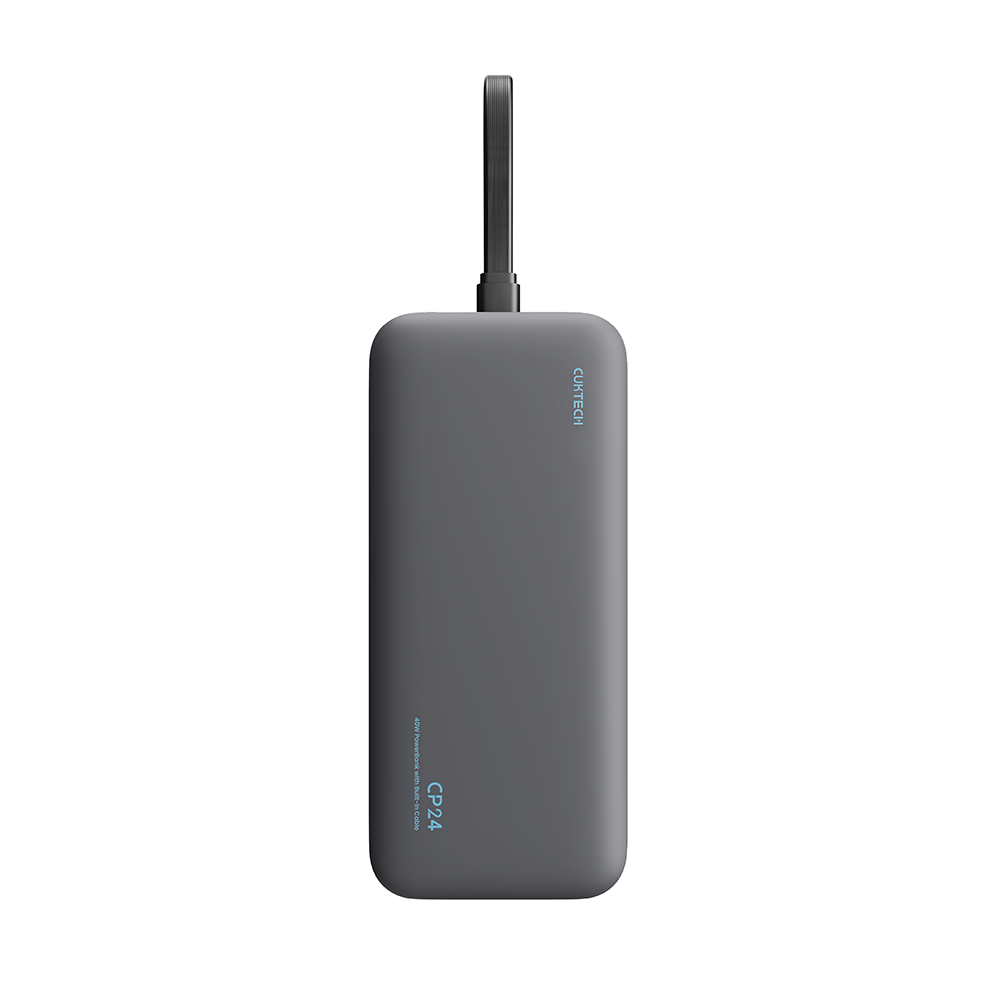 แบตสำรอง CUKTECH LPB200N สีเทา มาตรฐาน CCC ชาร์จเร็ว 20000 MAH USB-C 40W และ USB-A 33W_0