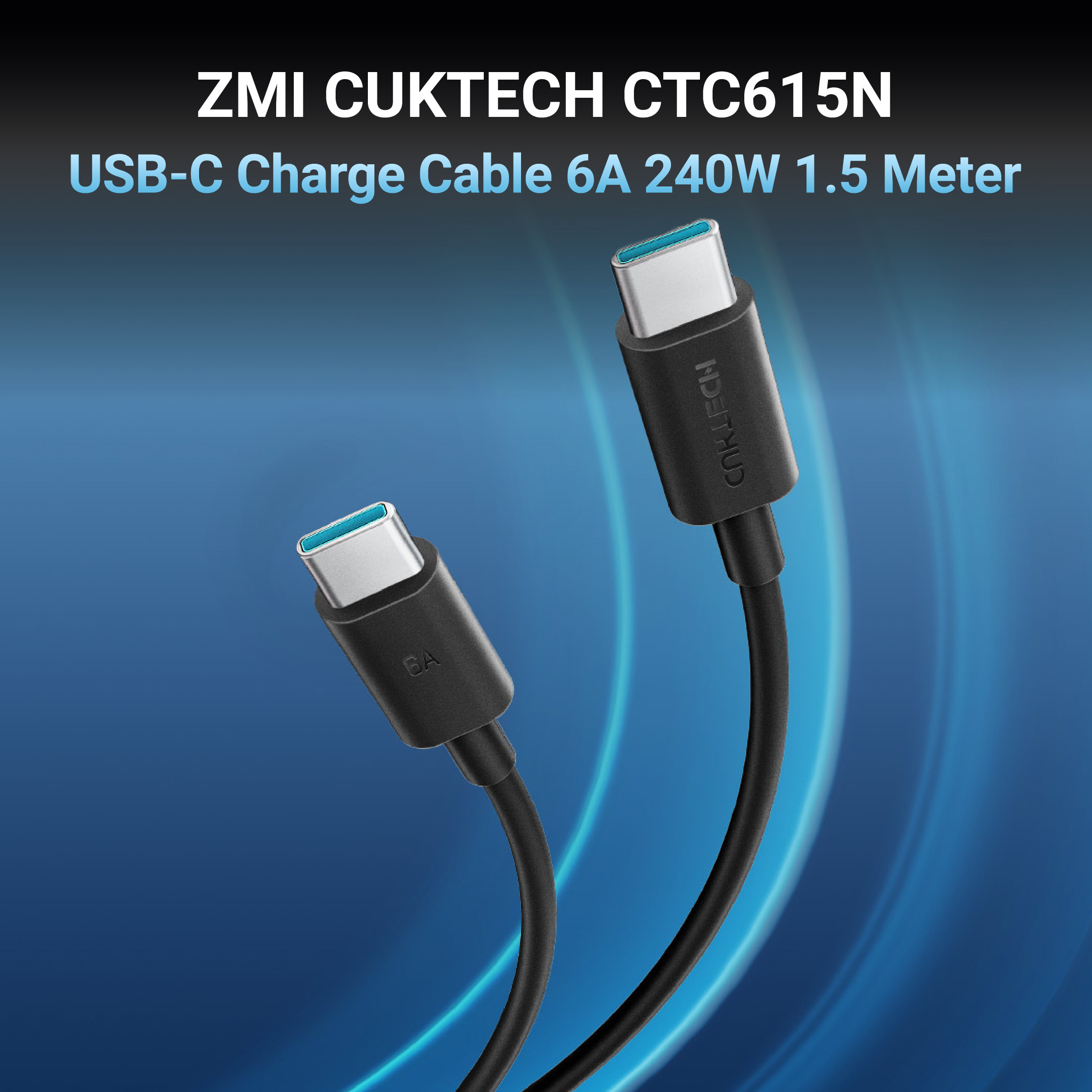 สายชาร์จเร็ว 240W USB-C to USB-C CUKTECH CTC615N สีขาว 1.5 เมตร รองรับเทคโนโลยี PD3.1_1