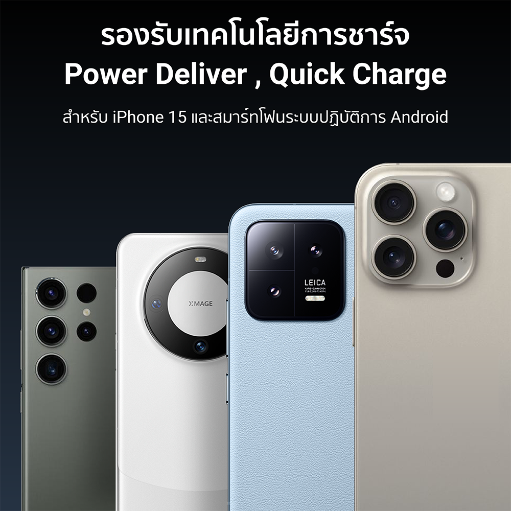 สายชาร์จไนลอนถัก 60W USB-C to USB-C CUKTECH CTC315P สีขาว 1.5 เมตร รองรับชาร์จเร็ว PD,QC_6