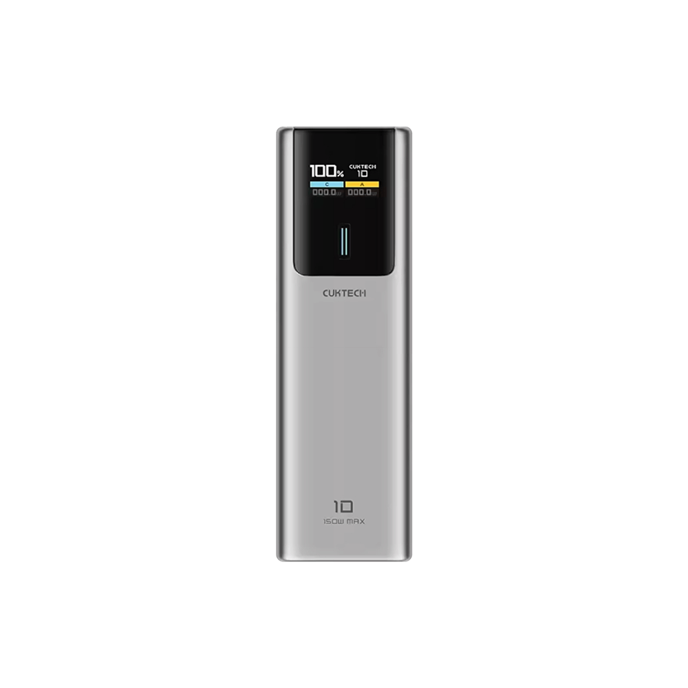 แบตเตอรี่สำรอง CUKTECH PB100P GB.V 10000 mAh สีเทา จ่ายไฟรวมสูงสุด 120W_0