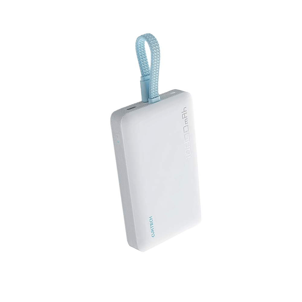 แบตเตอร์รี่สำรอง CUKTECH AURA WPB100L สีขาว 10000 MAH (รองรับเทคโนโลยีชาร์จไร้สาย)