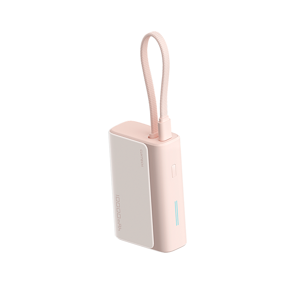 แบตเตอรี่สำรอง CUKTECH รุ่น LPB100 10000 mAh สีชมพู (รองรับเทคโนโลยีชาร์จเร็ว PD)