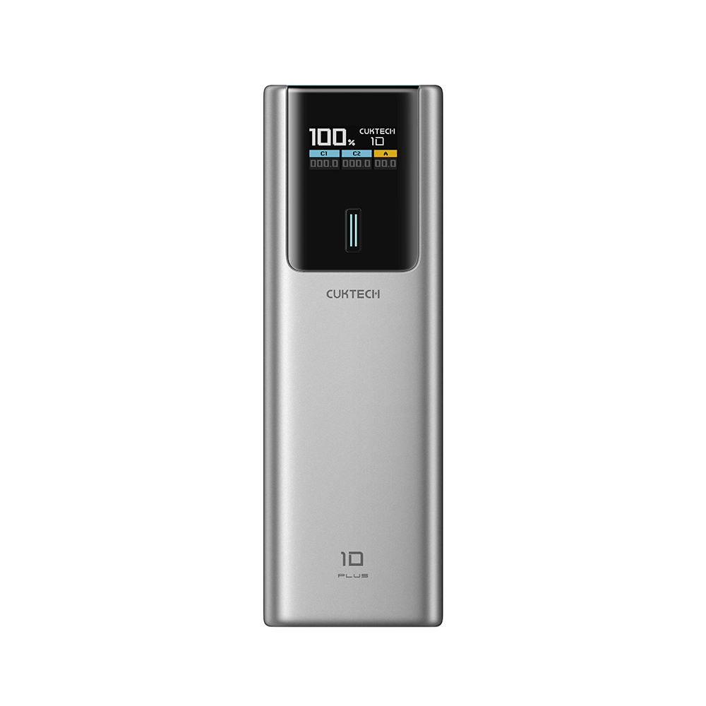 แบตเตอรี่สำรอง CUKTECH PB150P CN.V 15000MAH สีเทา จ่ายไฟรวมกันได้สูงถึง 120W