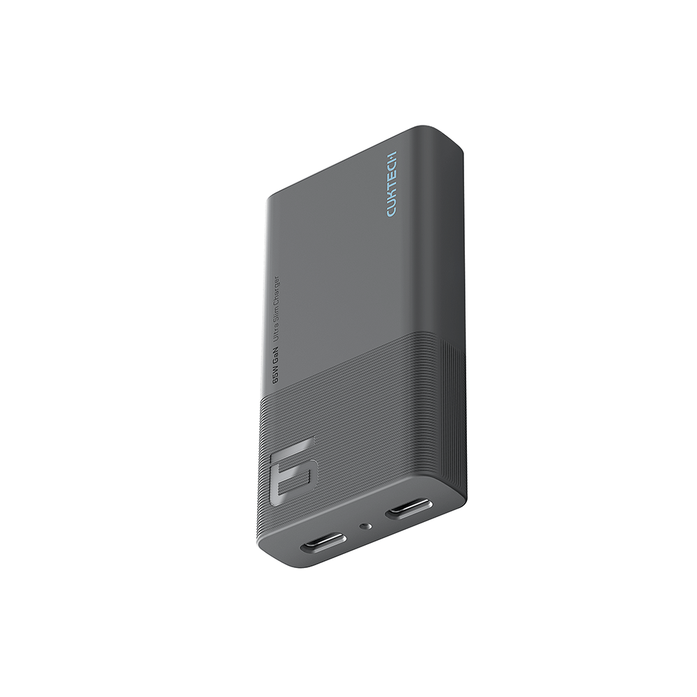 หัวชาร์จเร็ว CUKTECH GAN3 AD652S 65W USB-C 2 พอร์ต สีเทา (รองรับ PD3.0 ,PPS,QCU)_0