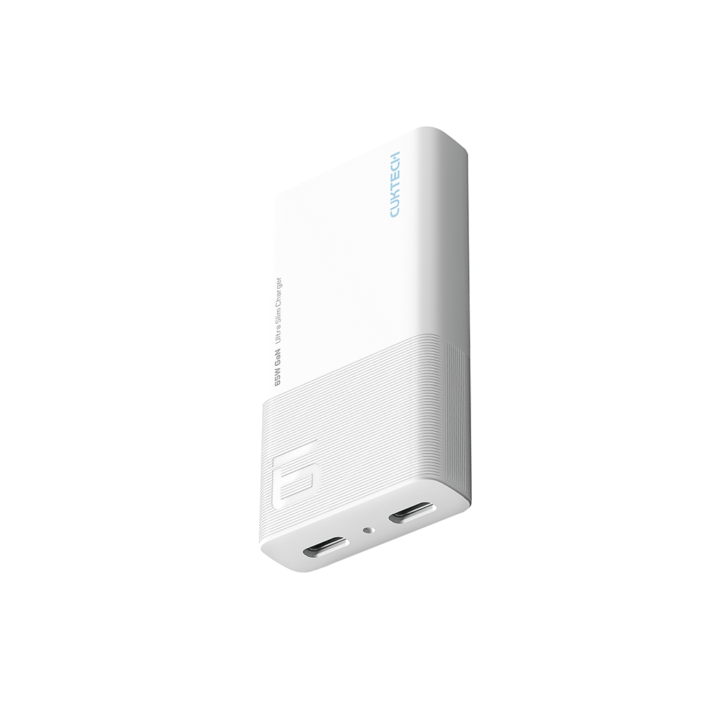 หัวชาร์จเร็ว CUKTECH GAN3 AD652S 65W USB-C 2 พอร์ต สีขาว (รองรับ PD3.0 ,PPS,QCU)