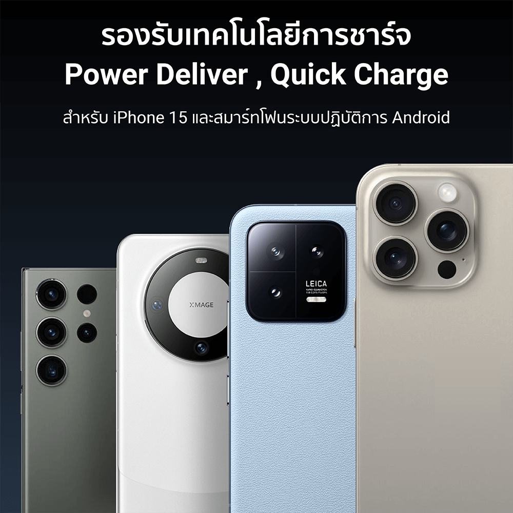 สายชาร์จไนลอนถัก 60W USB-C to USB-C CUKTECH CTC315P สีขาว 1.5 เมตร รองรับชาร์จเร็ว PD,QC_6