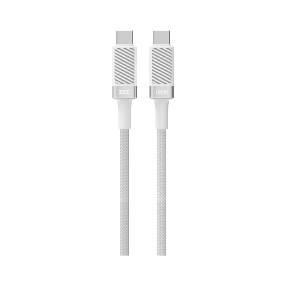 สายชาร์จ AI ZTEC ZC711 5A 100W สีขาว แปลงเทคโนโลยีชาร์จเร็ว PD2.0 เป็น PD3.0 และ PPS