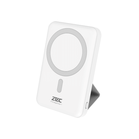 แบตเตอรี่สำรอง ZTEC POWERBANK P10 ความจุ 10000 MAH สีขาว รองรับการชาร์จไร้สาย_0