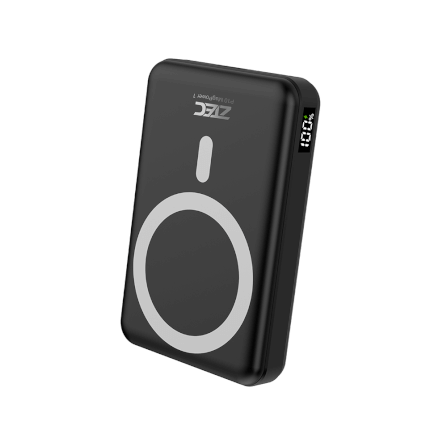 แบตเตอรี่สำรอง ZTEC POWERBANK P10 ความจุ 10000 MAH สีดำ รองรับการชาร์จไร้สาย_1