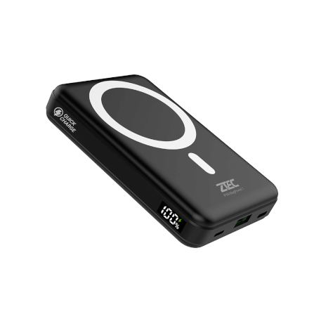 แบตเตอรี่สำรอง ZTEC POWERBANK P10 ความจุ 10000 MAH สีดำ รองรับการชาร์จไร้สาย_2