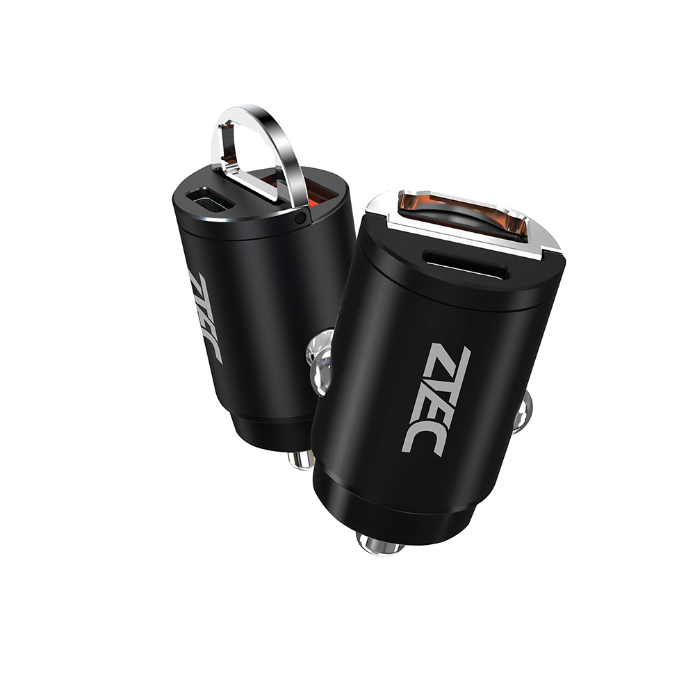 หัวชาร์จในรถยนต์ ZTEC รุ่น Car Charger 45W สีดำ (รองรับเทคโนโลยีชาร์จเร็ว)_0