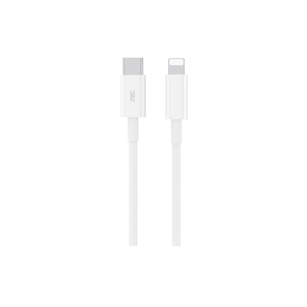 สายชาร์จเร็ว ZTEC รุ่น ZL221 USB-C to Lightning 1 เมตร สีขาว (รองรับมาตรฐาน MFI)_0