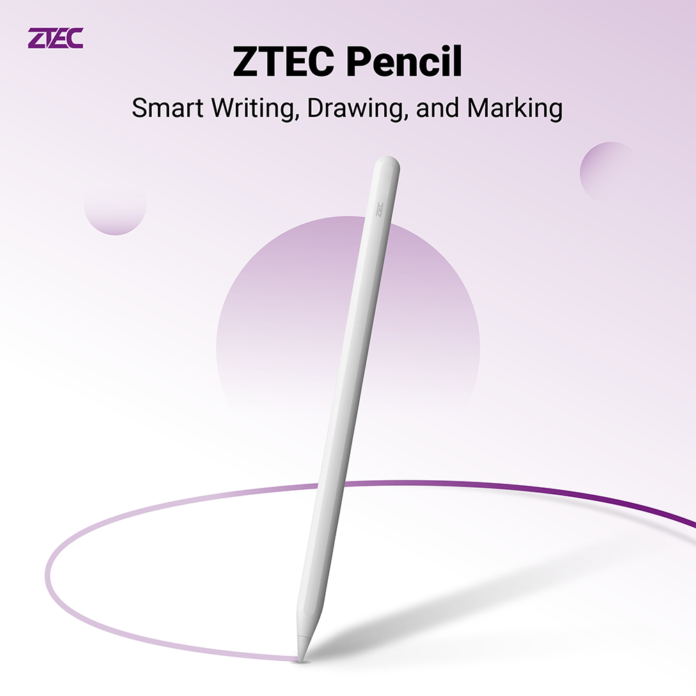 ปากกาสไตลัสพร้อมแท่นชาร์จ ZTEC Pencil Stylus Pen รองรับชาร์จ Magnetic Charger สำหรับ iPad_1