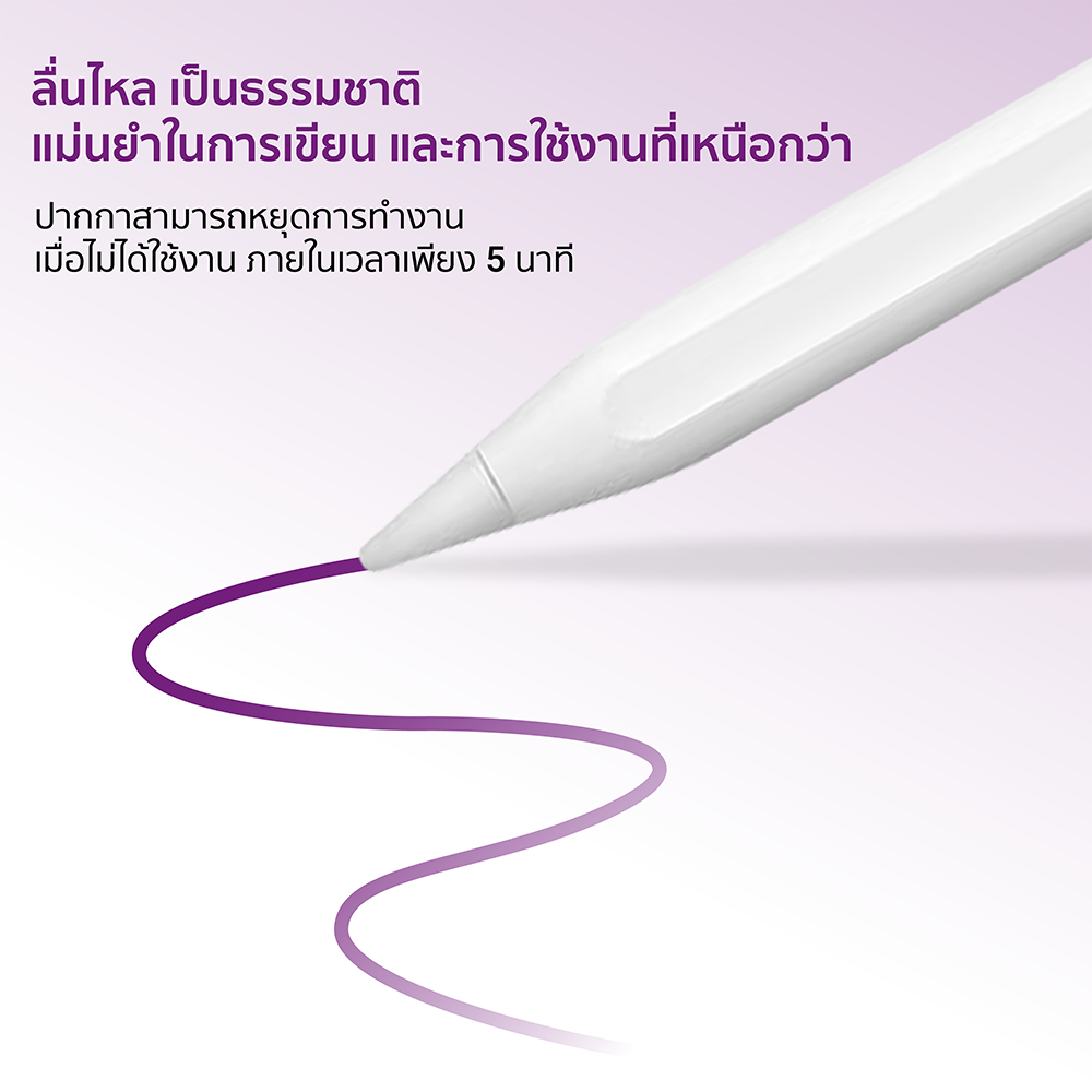 ปากกาสไตลัส ZTEC Pencil Stylus Pen รองรับชาร์จ Magnetic Charger สำหรับ iPad_2