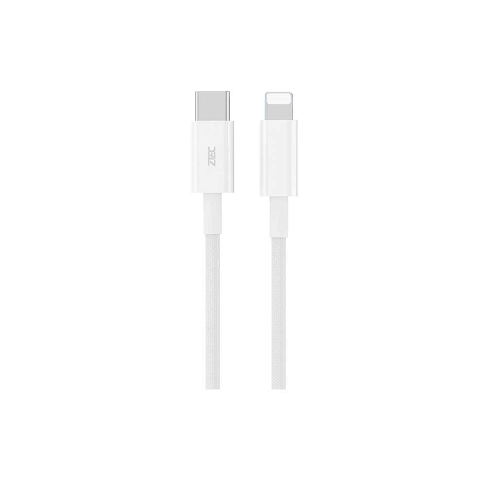 สายชาร์จเร็ว ZTEC รุ่น ZL321 USB-C to USB-C สีขาว 1 เมตร (รองรับมาตรฐาน MFI)_0