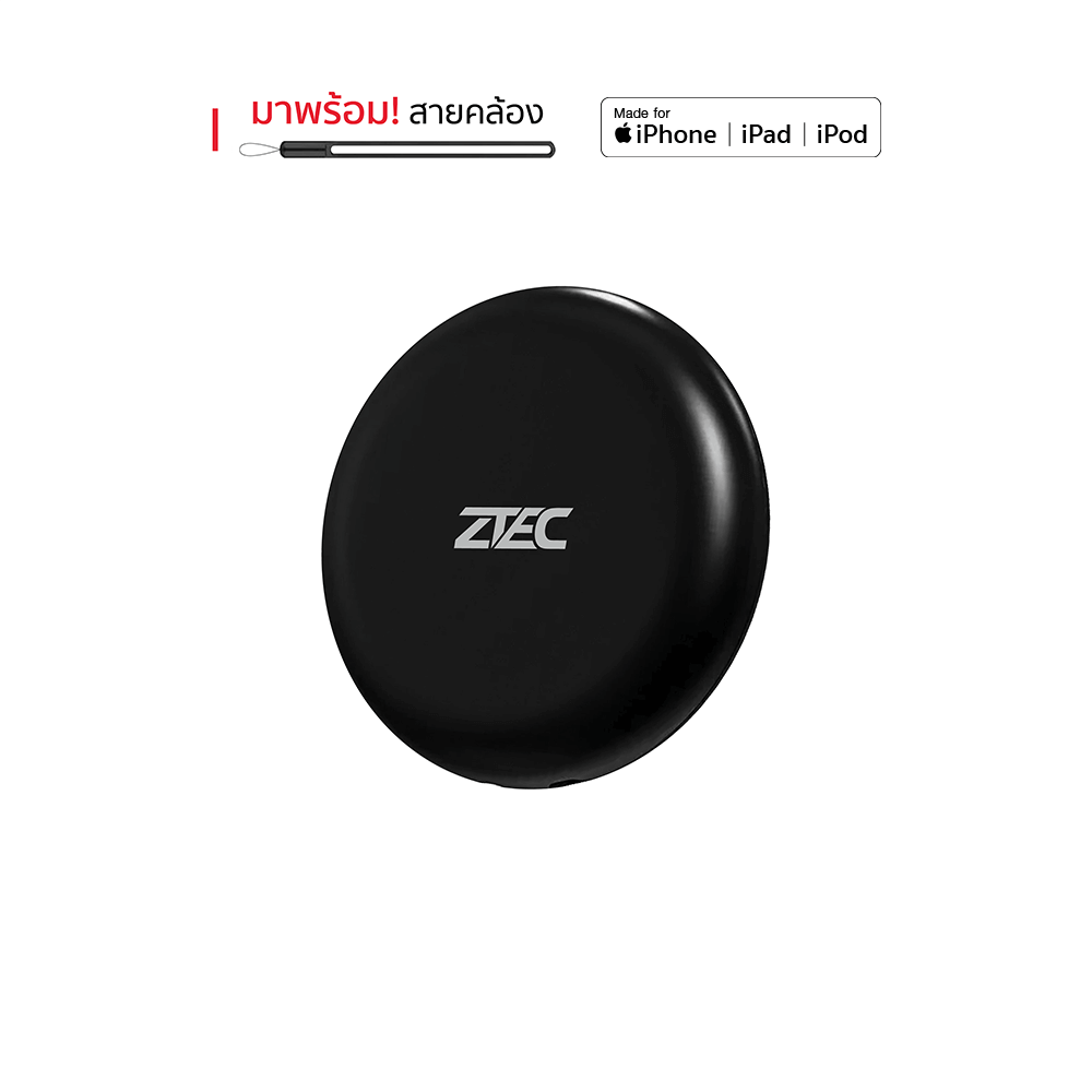อุปกรณ์ติดตาม ZTEC Tag ZT100 สีดำ (ใช้งานกับแอปฯ Find My)_0