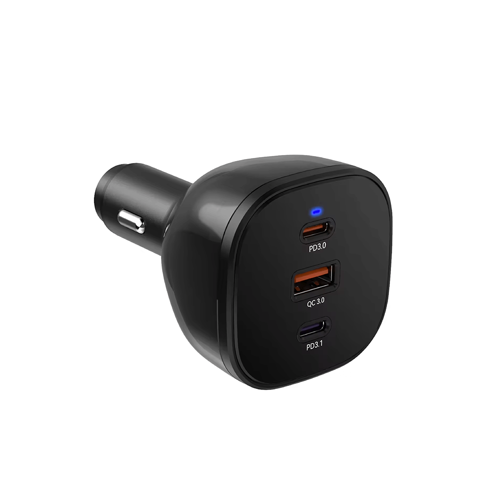 หัวชาร์จในรถ 165W 3 พอร์ตชาร์จ ZTEC Car Charger ZV1651 สีดำ (รองรับชาร์จเร็ว PD3.1 , PPS , QC4.0)_1