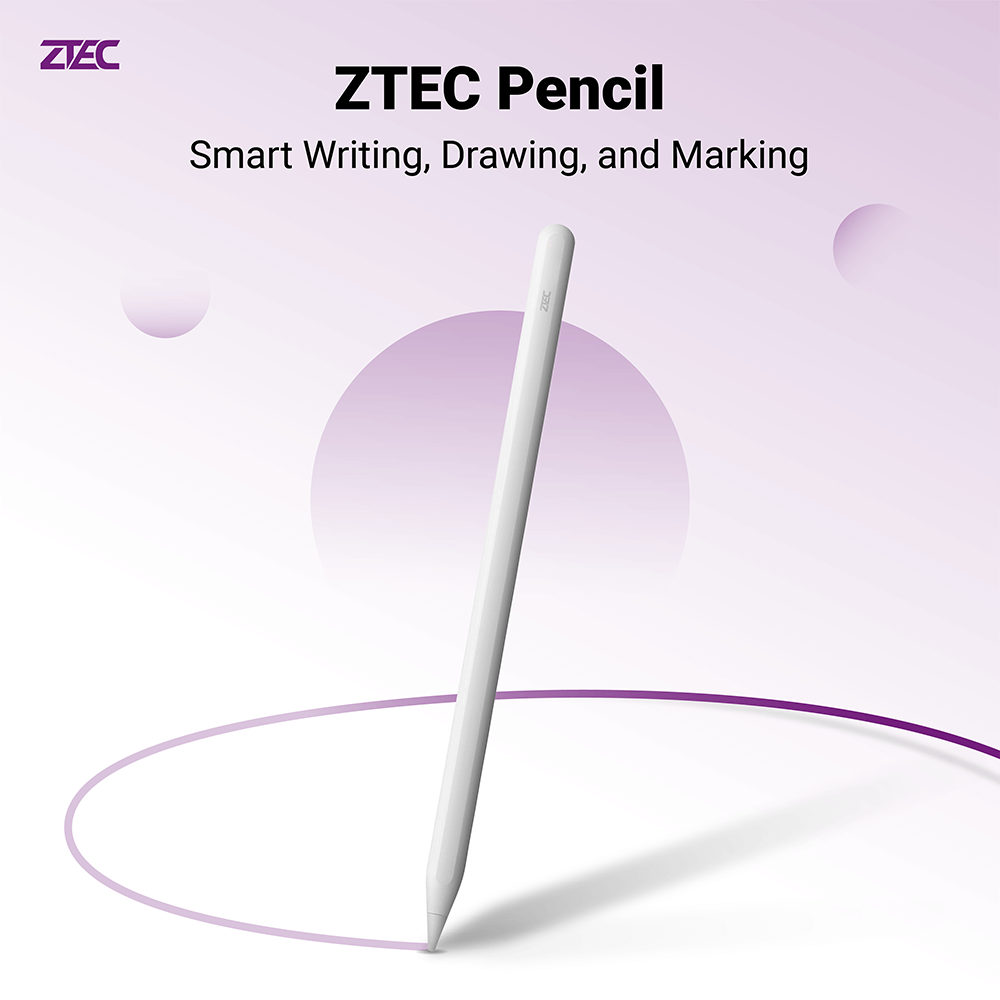 ปากกาสไตลัส ZTEC Pencil Stylus Pen รองรับชาร์จ Magnetic Charger สำหรับ iPad_1