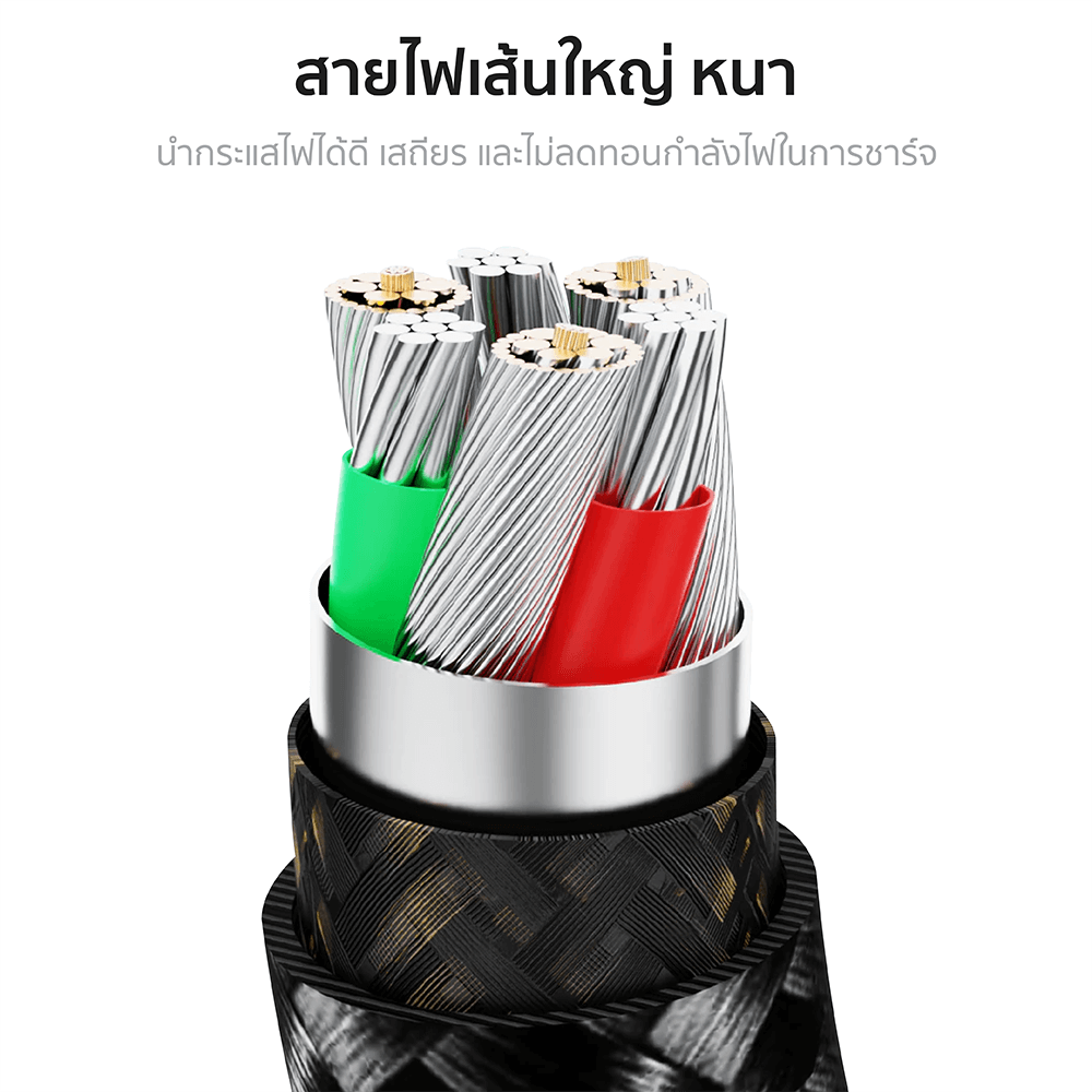 สายชาร์จไนลอนถัก ZTEC รุ่น ZL521 USB-C to Lightning 27W 1 เมตร สีน้ำตาล (รองรับเทคโนโลยีชาร์จเร็ว)