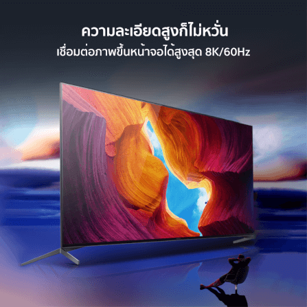 สายไนลอนถัก ZTEC รุ่น ZC641 USB-C to USB-C 240W Thunder Bolt  ยาว 1 เมตร สีดำ (มีจอ,สายขดได้)_3
