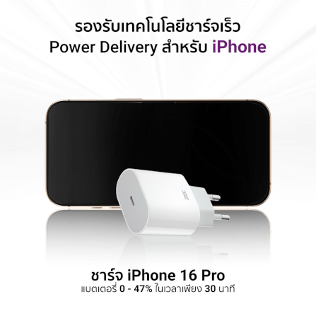 หัวชาร์จเร็ว ZTEC ZA201 20W รองรับเทคโนโลยีชาร์จด่วน PD (ขาปลั๊กไทย ปลอดภัย ได้รับมาตรฐาน มอก.)_4
