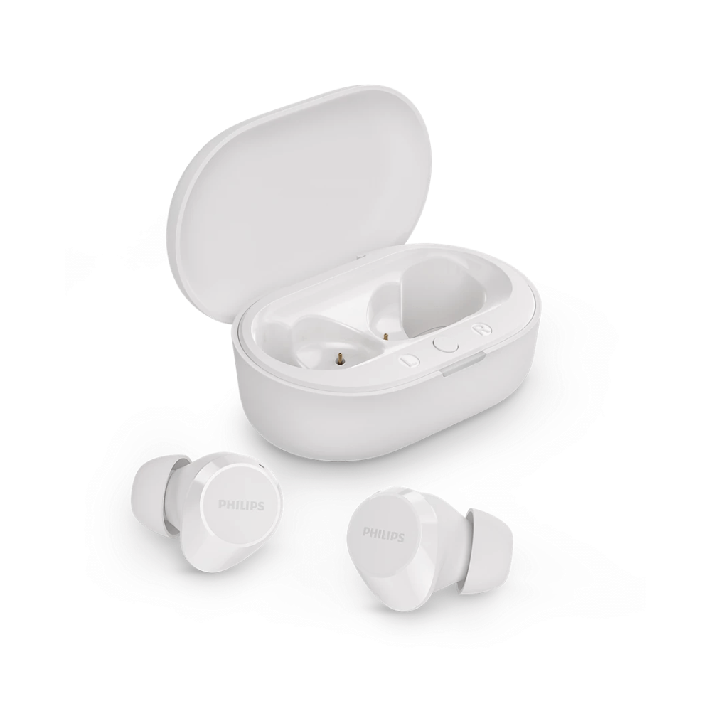 หูฟังไร้สาย Philips TAT1209WT/97 บลูทูธ 5.3 ใช้งาน 18 ชั่วโมง สีขาว (1000S ซีรี่ย์)_0