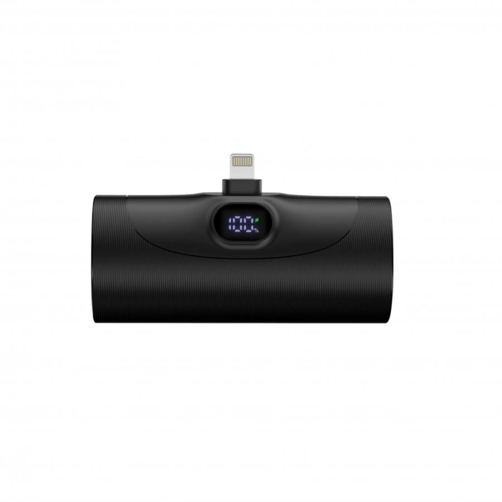 แบตเตอรี่สำรองแบบเสียบชาร์จ UVOLT MINI UVP05L-BLK (EH1) LIGHTNING 5,000MAH สีดำ รองรับ PD 20W(จอแสดงผลดิจิตอลLED)_0