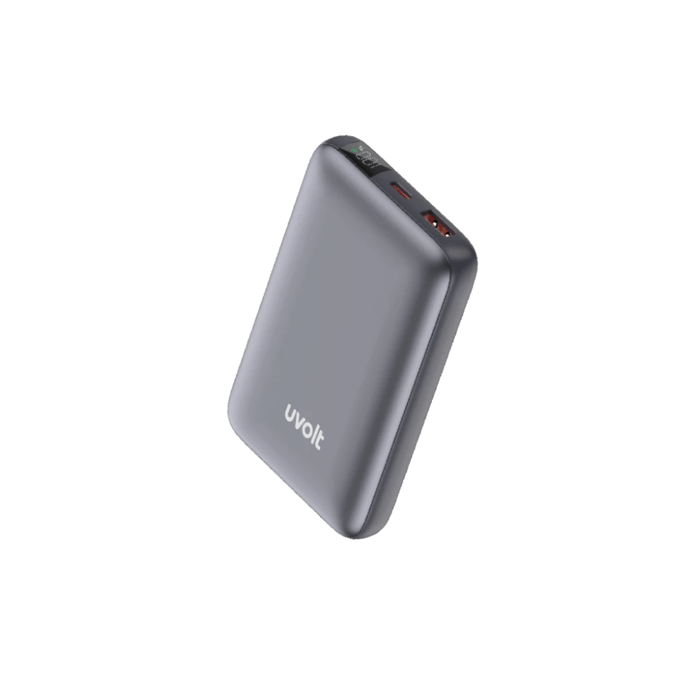 แบตเตอรี่สำรอง UVOLT UVP10C-02-TIGRY (EP-P105) TITANUIM 10,000 MAH สีเทา