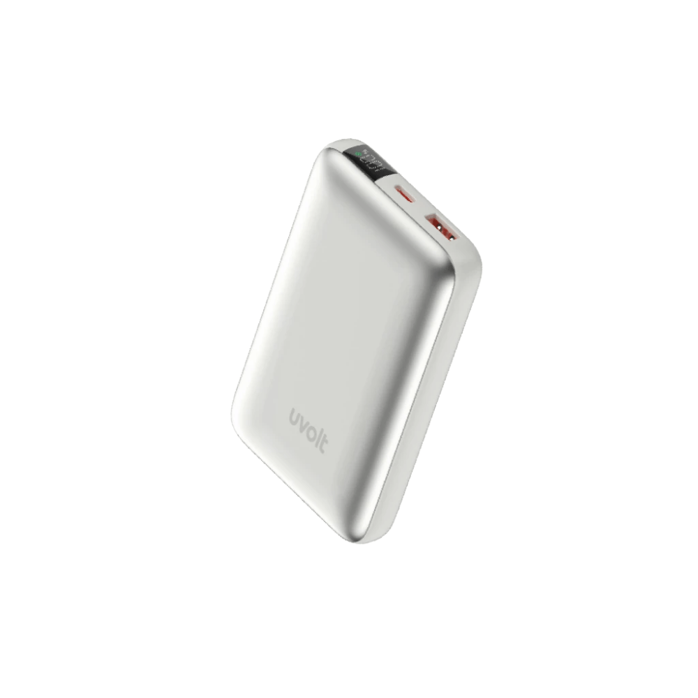 แบตเตอรี่สำรอง UVOLT UVP10C-02-TISLV (EP-P105) TITANUIM 10,000 MAH สีเงิน_0