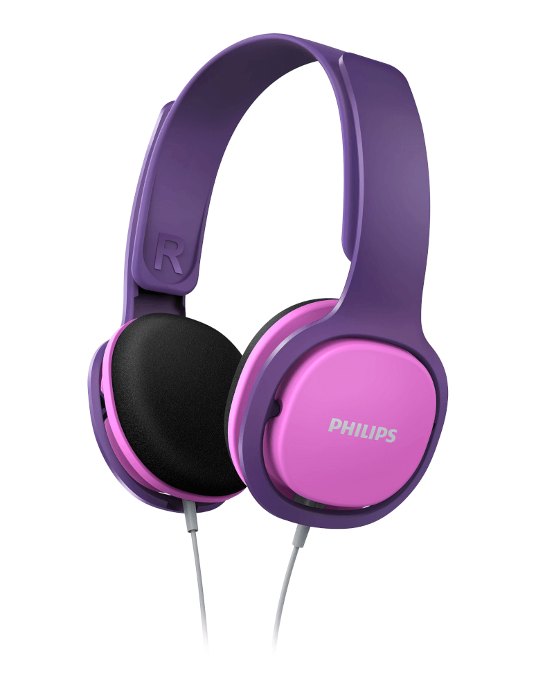 หูฟังสำหรับเด็ก PHILIPS SHK2000PK/00 ขั้วต่อ 3.5 มม. สายยาว 1.2 เมตร สีม่วงชมพู_0