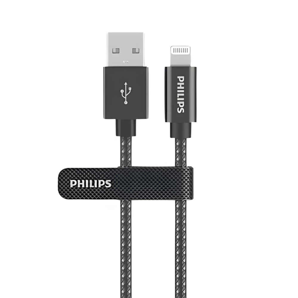 สายชาร์จ PHILIPS รุ่น DLC5030V/00 USB-A TO LIGHTNING สีดำ