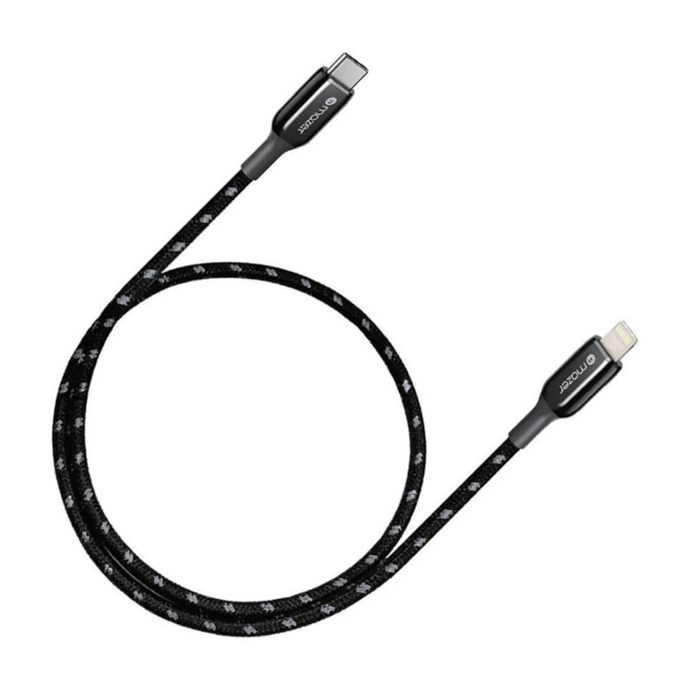 สายชาร์จ USB-C TO LIGHTNING MAZER M-PL3PRO-C2L250-BK 60 วัตต์ ยาว 2.5 เมตร สีดำ