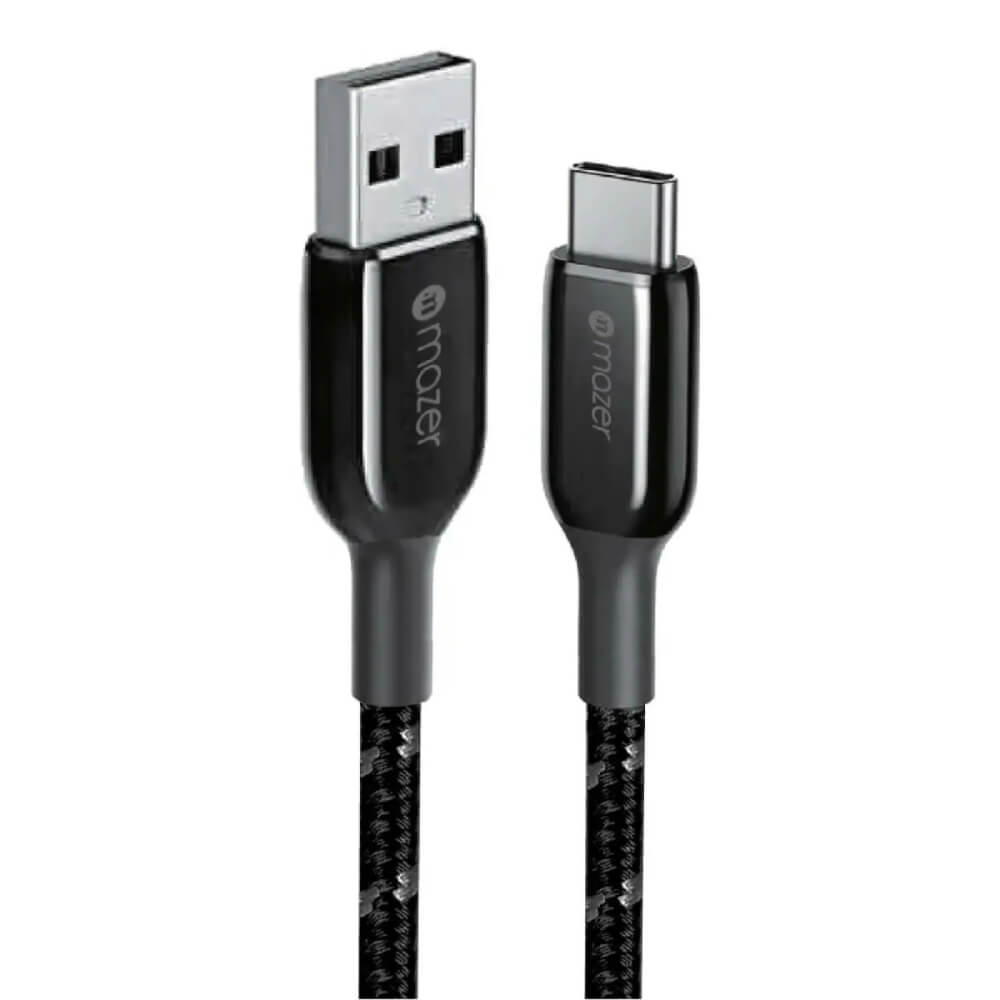สายชาร์จ USB-A TO USB-C MAZER M-PL3PRO-A2C250-BK 60 วัตต์ ยาว 2.5 เมตร สีดำ