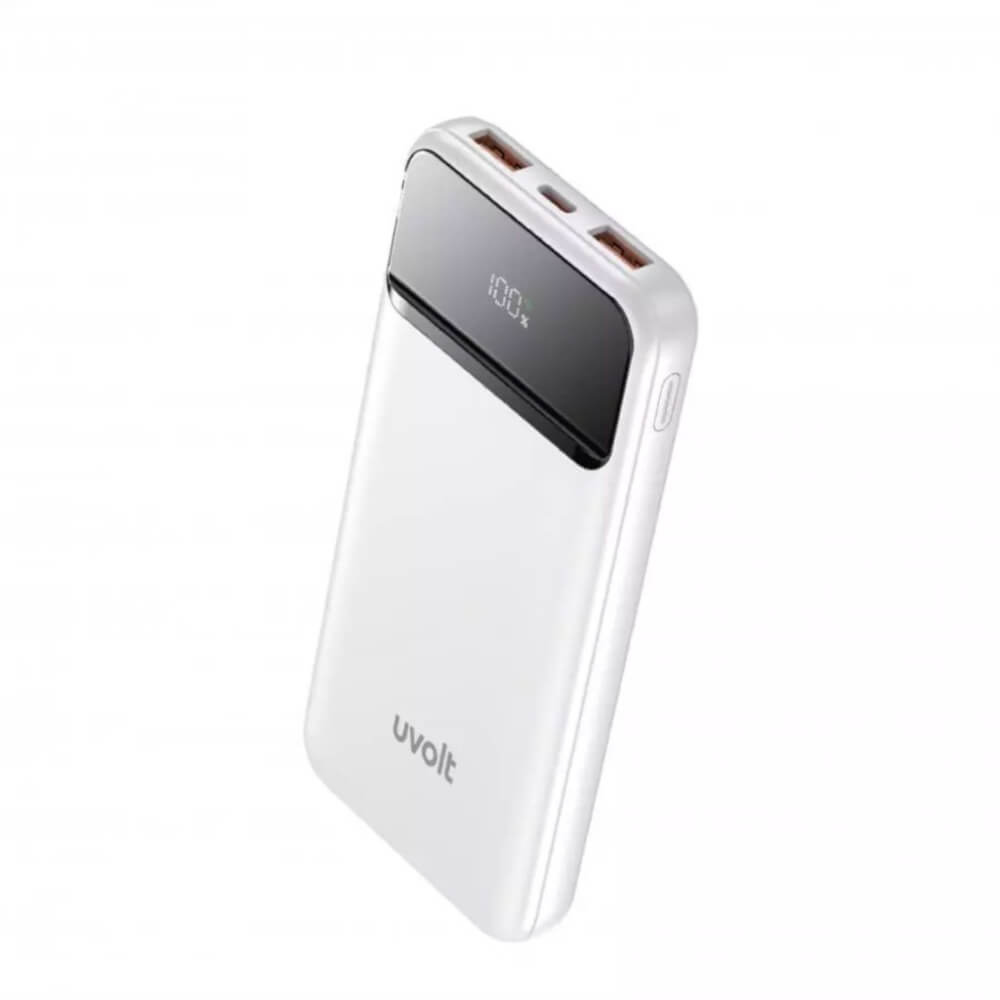 แบตเตอรี่สำรอง 3C Uvolt UVP11PD-WHT 10,000 MAH สีขาว (2xUSB QC + 1C PD 22.5W)