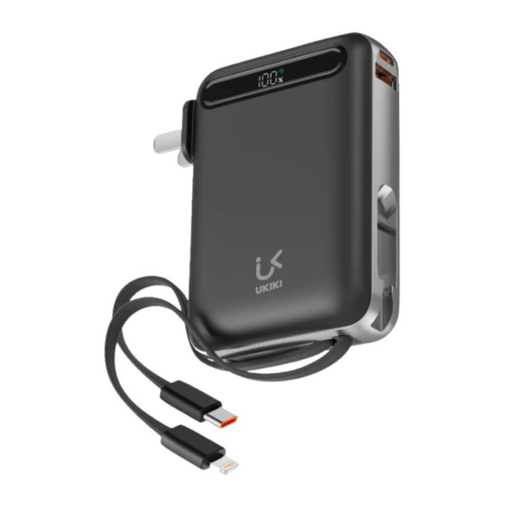 แบตเตอรี่สำรอง UKIKI KP10AC-01-BLK PWB 10KMAH + C CABLE + AC BLACK