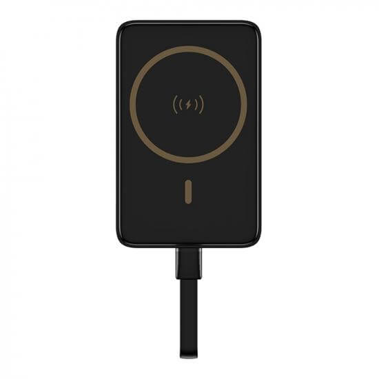 แบตเตอรี่สำรอง Pisen TP-D113-BLK 10,000mAh ชาร์จเร็วสูงสุด 30 วัตต์ Wireless Powerbank สีดำ