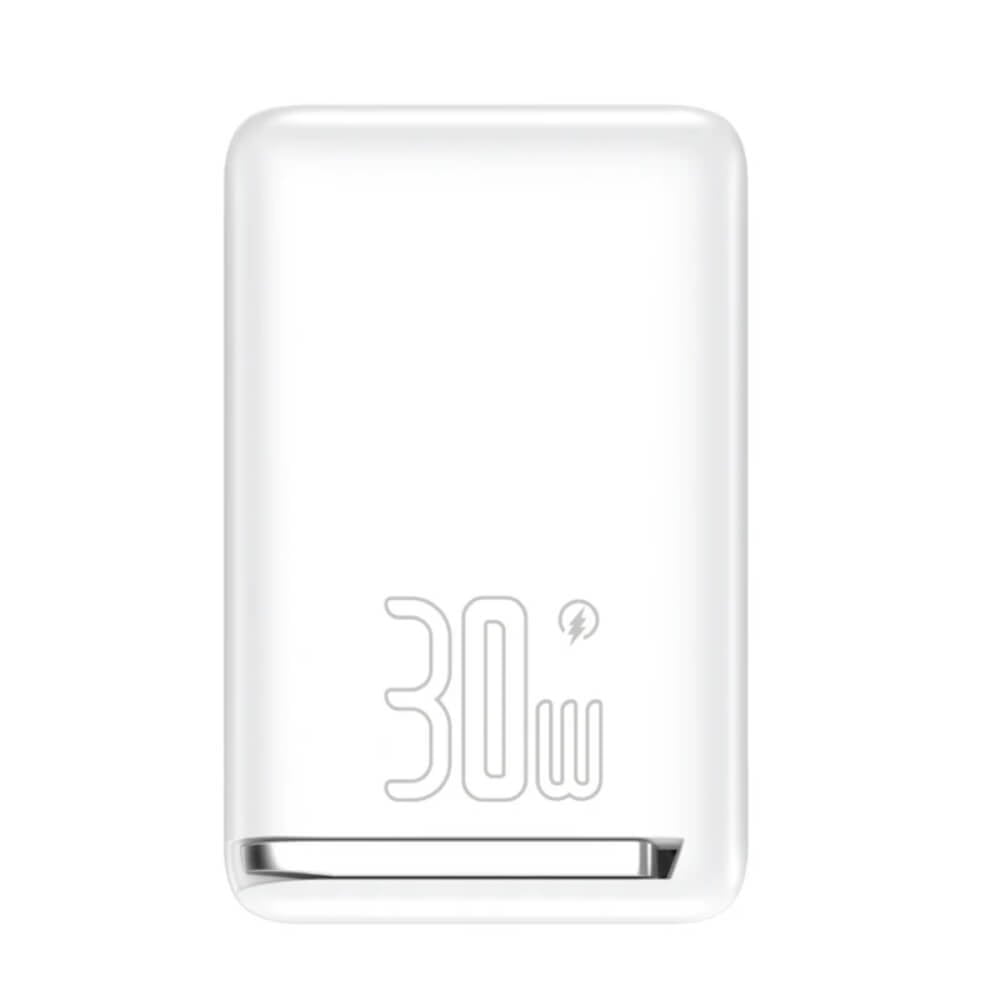 แบตเตอรี่สำรอง Pisen TP-D101-WHT 10,000mAh ชาร์จไร้สาย Magnetic Qi2 สีขาว