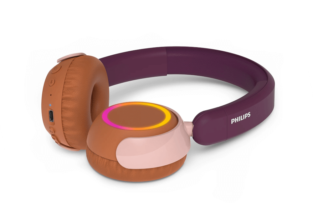 หูฟังไร้สายสำหรับเด็ก PHILIPS TAK4200MP/00 บลูทูธ 5.4 ใช้งาน 45 ชั่วโมง สีม่วงแดง (4000 ซีรี่ย์)_1
