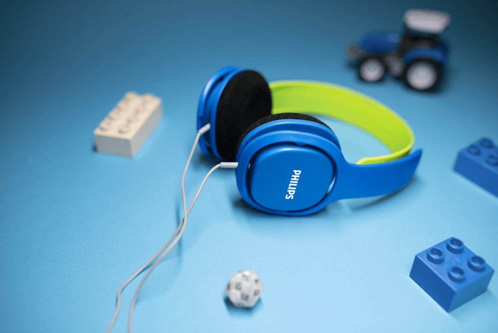 หูฟังสำหรับเด็ก PHILIPS SHK2000BL/00 ขั้วต่อ 3.5 มม. สายยาว 1.2 เมตร สีฟ้า_1