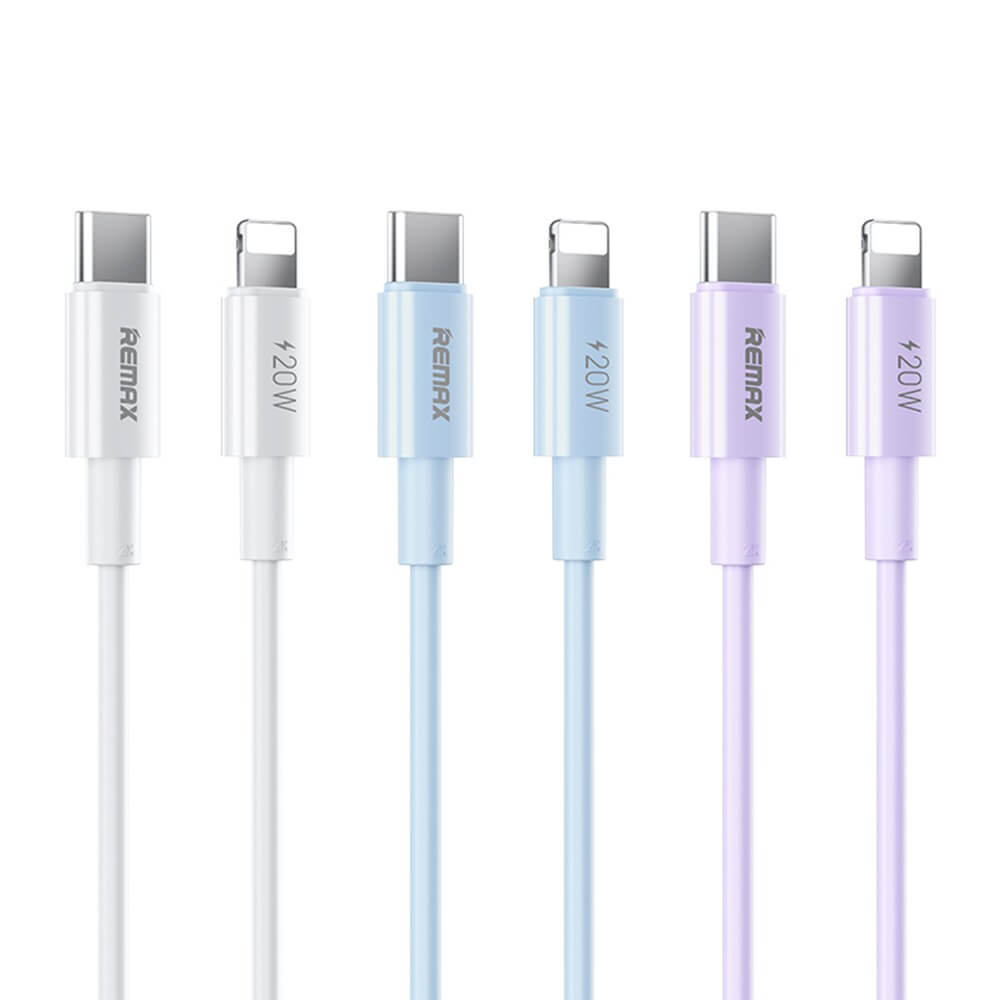 สายชาร์จ USB-C to Lightning REMAX RC-C123-WHT 20W ยาว 2 เมตร สีขาว