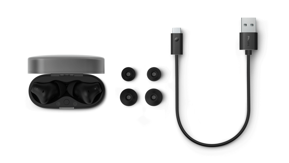 หูฟังไร้สาย PHILIPS TAT2000BK/97 บลูทูธ 5.4 ใช้งาน 32 ชั่วโมง สีดำ